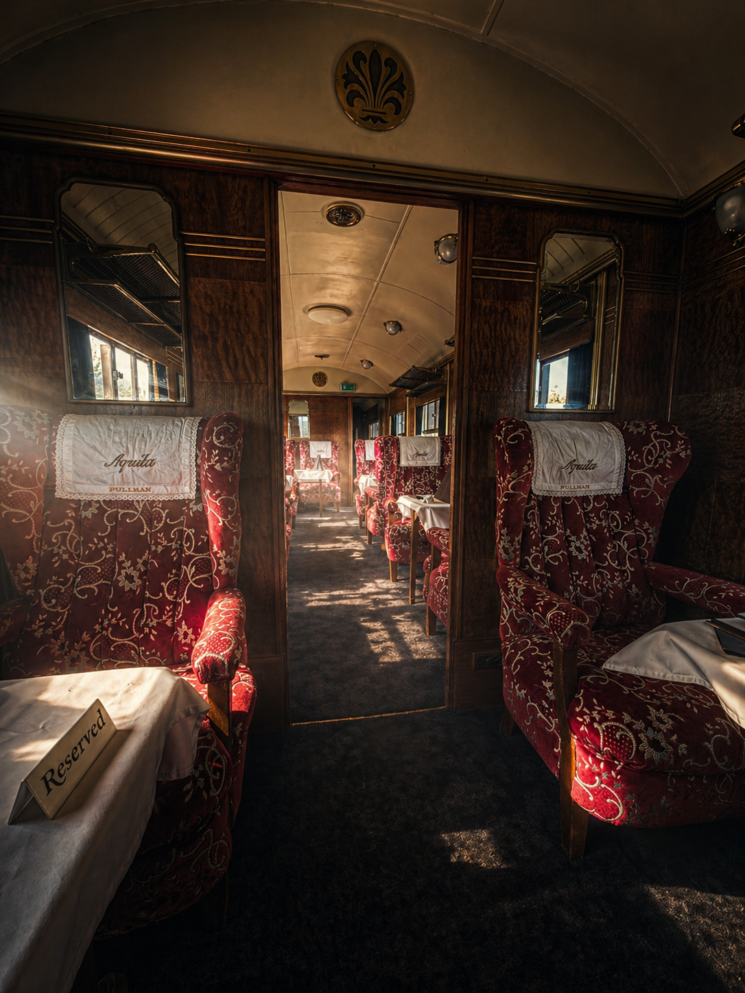 Inside the Pullmans Carriage